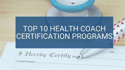 top 10 wellness coaching certifications